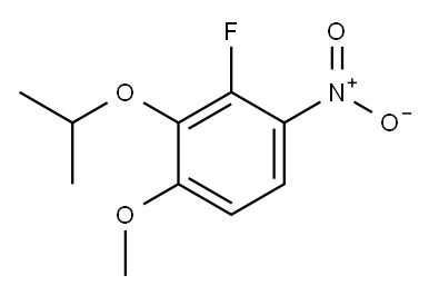 Benzene, 2-fluoro-4-methoxy-3-(1-methylethoxy)-1-nitro- 结构式
