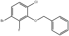 Benzene, 1-bromo-4-chloro-2-fluoro-3-(phenylmethoxy)- 结构式