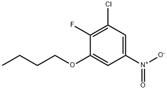 Benzene, 1-butoxy-3-chloro-2-fluoro-5-nitro- 结构式
