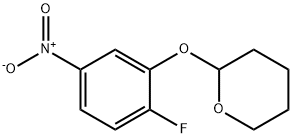 2H-Pyran, 2-(2-fluoro-5-nitrophenoxy)tetrahydro- 结构式