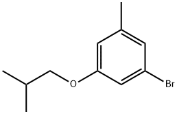 1-溴-3-异丁氧基-5-甲基苯 结构式