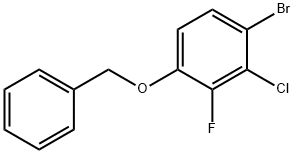 1-(苄氧基)-4-溴-3-氯-2-氟苯 结构式