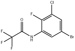 Acetamide, N-(5-bromo-3-chloro-2-fluorophenyl)-2,2,2-trifluoro- 结构式