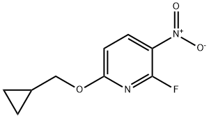 Pyridine, 6-(cyclopropylmethoxy)-2-fluoro-3-nitro- 结构式