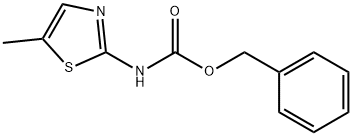 苯甲基 (5-甲基噻唑-2-基)氨基甲酯 结构式