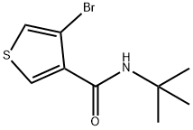 4-溴-N-(叔丁基)噻吩-3-甲酰胺 结构式