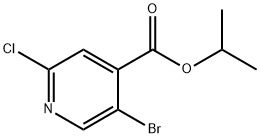 5-溴-2-氯异烟酸异丙酯 结构式