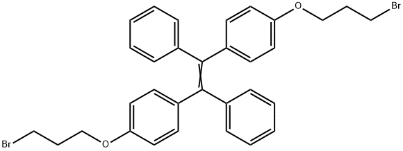 1,1'-(1,2-diphenyl-1,2-ethenediyl)bis[4-(3-bromopropoxy)-benzene 结构式
