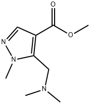 methyl 5-[(dimethylamino)methyl]-1-methyl-1H-pyrazole-4-carboxylate 结构式