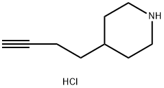 4-(1-丁炔基)-哌啶盐酸盐 结构式