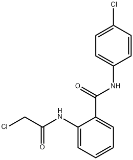 2-(2-氯乙酰胺)-N-(4-氯苯基)苯甲酰胺 结构式