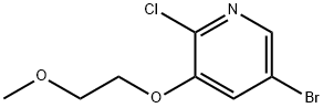 5-溴-2-氯-3-(2-甲氧基乙氧基)吡啶 结构式
