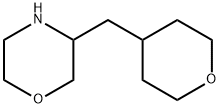 Morpholine, 3-[(tetrahydro-2H-pyran-4-yl)methyl]- 结构式