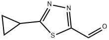 5-环丙基-1,3,4-噻二唑-2-甲醛 结构式