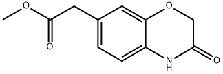 2H-1,4-Benzoxazine-7-acetic acid, 3,4-dihydro-3-oxo-, methyl ester 结构式