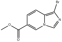 Imidazo[1,5-a]pyridine-6-carboxylic acid, 1-bromo-, methyl ester 结构式