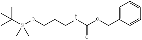 Carbamic acid, N-[3-[[(1,1-dimethylethyl)dimethylsilyl]oxy]propyl]-, phenylmethyl ester 结构式