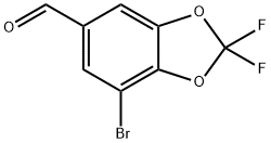 7-bromo-2,2-difluorobenzo[d][1,3]dioxole-5-carbaldehyde 结构式