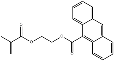 9-Anthracenecarboxylic acid, 2-[(2-methyl-1-oxo-2-propen-1-yl)oxy]ethyl ester 结构式