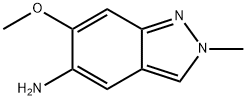 6-甲氧基-2-甲基-2H-吲唑-5-胺 结构式