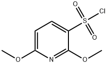 2,6-dimethoxypyridine-3-sulfonyl chloride 结构式