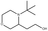 3-Morpholineethanol, 4-(1,1-dimethylethyl)- 结构式