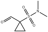 1-formyl-N,N-dimethylcyclopropane-1-sulfonamide 结构式