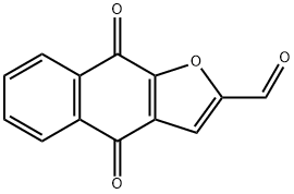 2-乙酮基呋喃并-1,4-萘醌 结构式