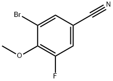 3-溴-5-氟-4-甲氧基苯腈 结构式