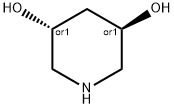 trans-Piperidine-3,5-diol 结构式