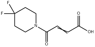 2-Butenoic acid, 4-(4,4-difluoro-1-piperidinyl)-4-oxo- 结构式