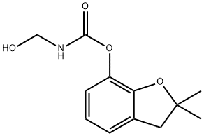 Carbamic acid, N-(hydroxymethyl)-, 2,3-dihydro-2,2-dimethyl-7-benzofuranyl ester 结构式