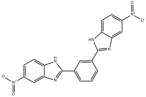 1,3-BIS(6-NITRO-1H-BENZO[D]IMIDAZOL-2-YL)BENZENE 结构式