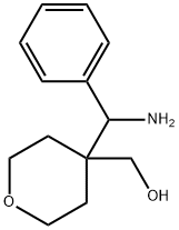 {4-[amino(phenyl)methyl]oxan-4-yl}methanol 结构式