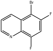 Quinoline, 5-bromo-6,8-difluoro- 结构式