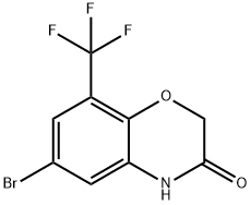 6-溴-8-(三氟甲基)-2H-苯并[B][1,4]噁嗪-3(4H)-酮 结构式