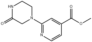 4-Pyridinecarboxylic acid, 2-(3-oxo-1-piperazinyl)-, methyl ester 结构式