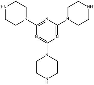 2,4,6-TRI(PIPERAZIN-1-YL)-1,3,5-TRIAZINE 结构式