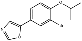 5-(3-bromo-4-isopropoxyphenyl)oxazole 结构式