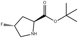 L-Proline, 4-fluoro-, 1,1-dimethylethyl ester, (4R)- 结构式