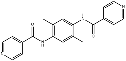 N,N'-(2,5-dimethyl-1,4-phenylene)diisonicotinamide 结构式