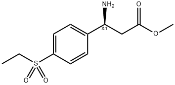 methyl (S)-3-amino-3-(4-(ethylsulfonyl)phenyl)propanoate