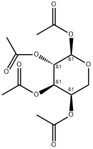 1,2,3,4-TETRA-O-乙酰-Α-D-ARABINOPYRANOSE 结构式