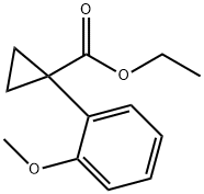 1- (2-甲氧基苯基)-环丙烷羧酸乙酯 结构式
