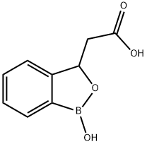 2-(1-羟基-1,3-二氢-2,1-苯并氧杂硼戊环-3-基)乙酸 结构式