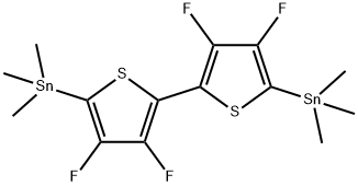 (全氟-[2,2'-联噻吩]-5,5'-二基)双(三甲基锡烷) 结构式