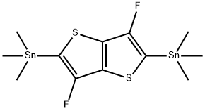 1,1'-(3,6-二氟噻吩并[3,2-B]噻吩-2,5-二基)双[1,1,1-三甲基-锡烷 结构式