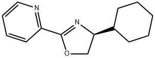 Pyridine, 2-[(4S)-4-cyclohexyl-4,5-dihydro-2-oxazolyl]- 结构式