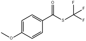 4-甲氧基苯甲酸三氟甲硫基酯 结构式