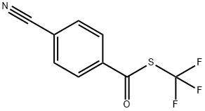 4-氰基基苯甲酸三氟甲硫基酯 结构式
